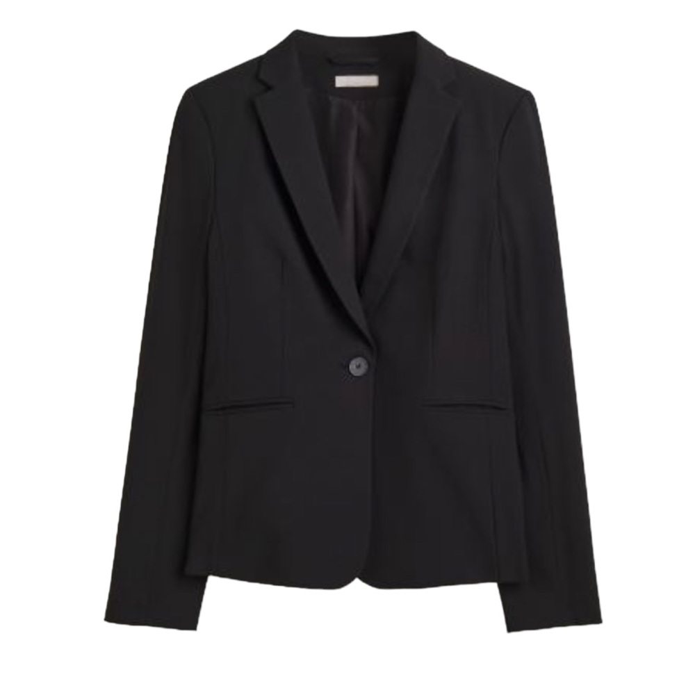 H&M Black Fitted Blazer